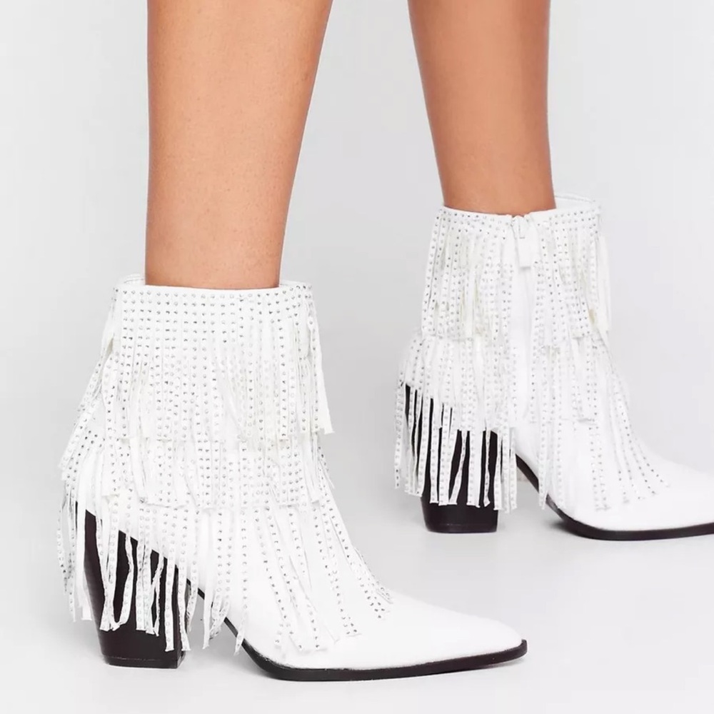 Nasty Gal - Vegas Baby Bachorette Fringe Boot